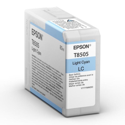 Originální inkoust Epson T8505 (C13T850500), světle azurový, 80 ml