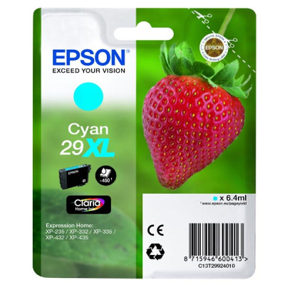 Originální inkoust Epson T2992 (C13T29924010, T29XL), azurový, 6,4 ml